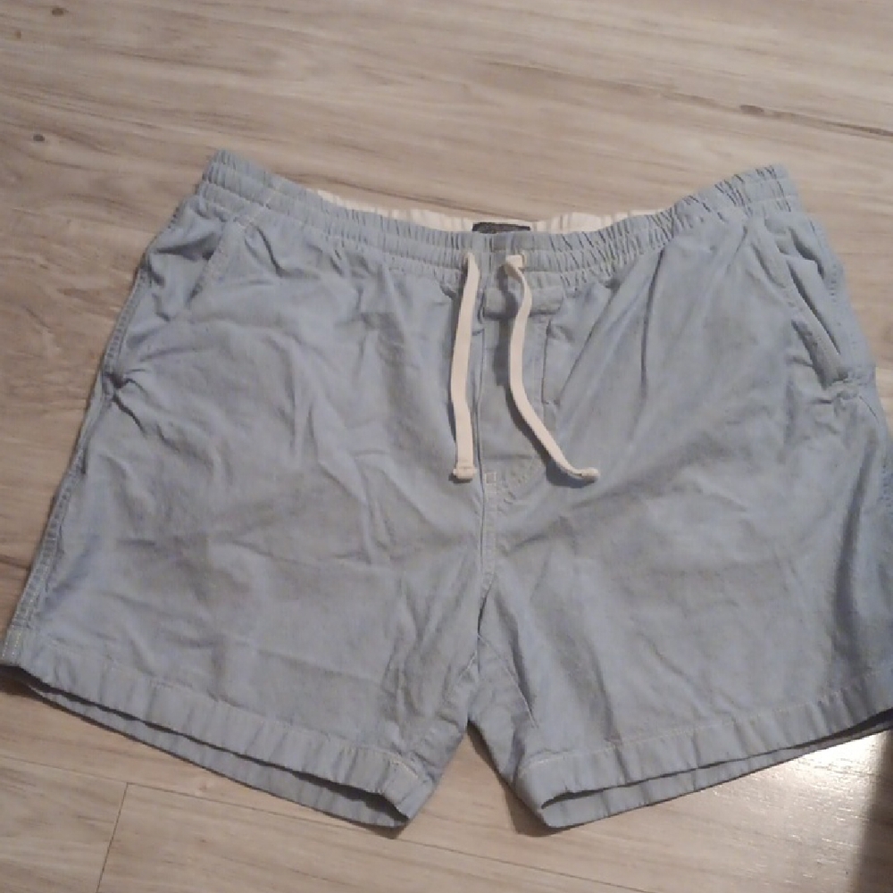 Light Blue Drawstring Shorts